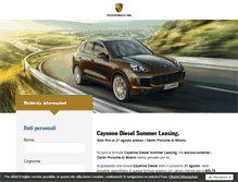 Tablet Screenshot of cayennediesel.porscheitalia.com